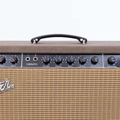 1961 Fender Super Vintage Tube Amp Pre-CBS Brown Panel 2x10 Oxford 10K5, 6G4-A image 3