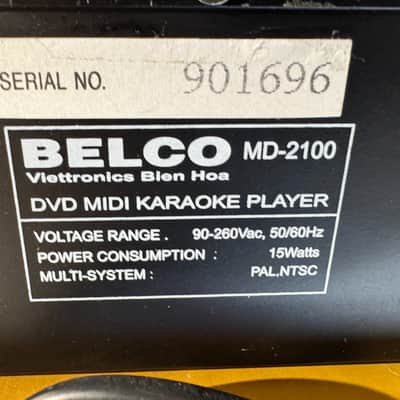 Belco MD-2100 Karaoke System DVD Mic Input Midi w/ Remote Vintage EU PLUG image 7