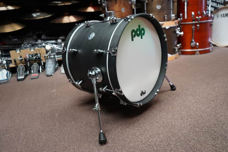 PDP / DW Concept Maple Classic series | Ebony Stain Oil | 18"  Bass Drum w/ Mount, BD Lift, Pillows image 1