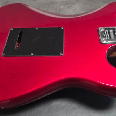 Hohner Marlin Stratocaster HSS Left Handed Korea MIK Candy Apple Red Lefty Hand LH Super Strat FR MFG Floyd Rose Patents Tremolo Vintage 80s 90s Guitar image 8