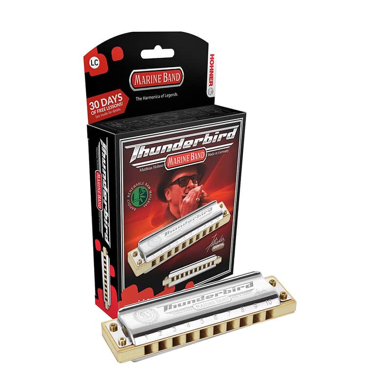 Hohner M2011BXL-C Marine Band Thunderbird Harmonica - Key of Low C image 1