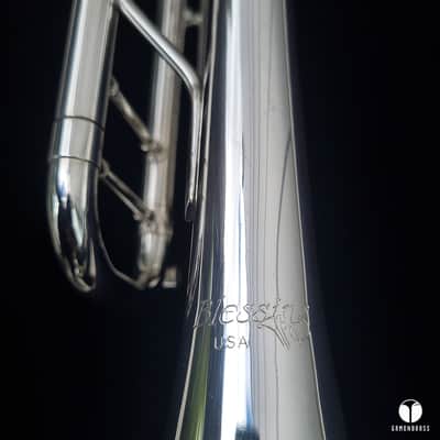 E. K Blessing ML1 Artist USA trumpet gamonbrass SILVERPLATED image 10