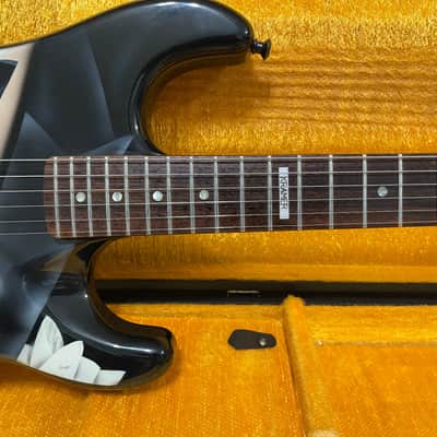 Vintage USA Kramer Baretta I Perfect Tuxedo Floyd Rose, Seymour Duncan slant PUP, HSC, awesome neck image 3