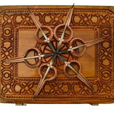 Handmade Morchang 12 Notes Rajasthani Musical Jawharp Mukhchang Instrument Copper Set image 5