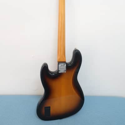 2010 Fender MIM J Jazz Bass Guitar Sunburst Full Scale Clean Paint Solid Workhorse With Soft Case image 15