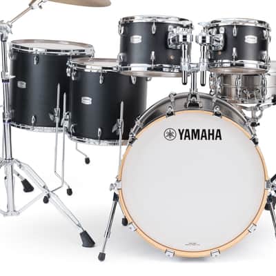 Yamaha TMP2F5 Tour Custom 22x16/16x15/14x13/12x8/10x7" 5pc Shell Pack - Black Licorice Satin image 1