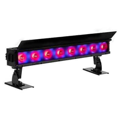 (6) American DJ ADJ ElectraPix Bar 8 Pak DMX RGBAL+UV Bar Lights w/ Flight Case image 2