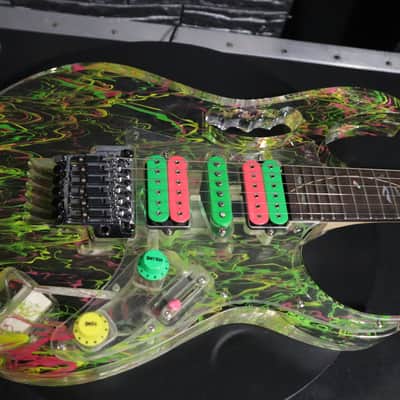 Ibanez JEM20th Steve Vai Signature 20th Anniversary 2007 - Clear Splatter image 1