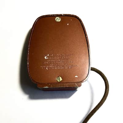 November 1950 Shure CX-80 Brown Finish Vintage HiZ Crystal Microphone- Strong Shure 99B129 Crystal- Harmonica Mic image 4