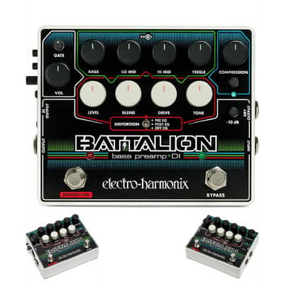 New - Electro Harmonix Battalion Bass Preamp and DI Effects Pedal imagen 1