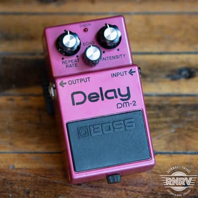 Boss Delay dm-2 vintage made in japan black logo 80's | Reverb