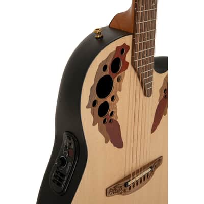 Ovation USA Pro Series Elite E-Acoustic Guitar - Natural image 8