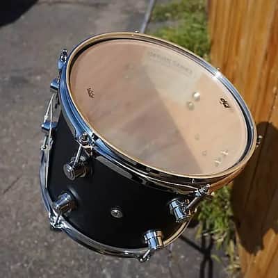 DW Design Series 8''x10'' Tom - Satin Black - Pure Maple Shell 10" Tom image 2