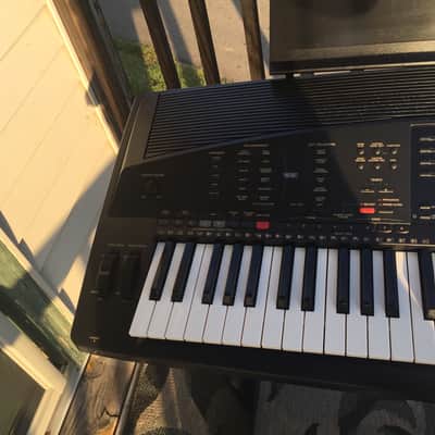 Yamaha PSR-4000 61 note arranger synthesizer keyboard with stand, sustain & power image 2