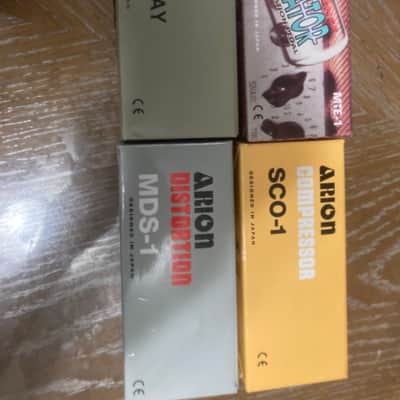 Arion NIB NOS Lot of 4 Guitar Effects Pedals 2000’s image 2