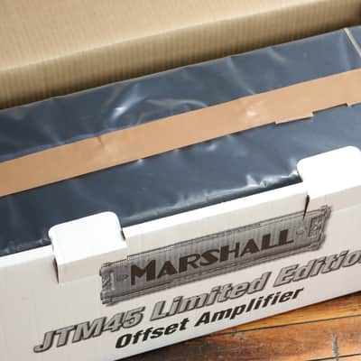 Marshall JTM45 O/S Offset Limited Edition 45-Watt 4x12" Guitar Amp Half Stack 2004 - Black / Beige image 11