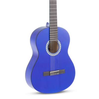 GEWA Basic Classical Guitar 3/4 – Transparent Blue – PS510‑145 image 1