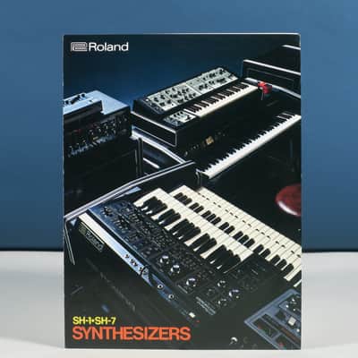 Roland SH-7 & SH-1 analog synthesizer brochure in German