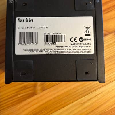 TC Electronic Nova Drive NDR-1 2010s - Black image 4