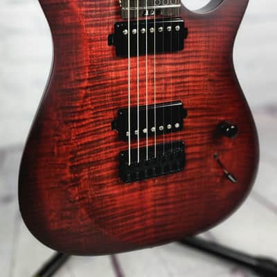 Schecter Sunset 7 Extreme 7 String Electric Guitar Scarlet Burst image 4