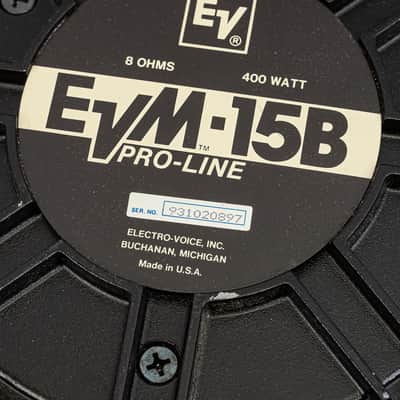 Electro-Voice EVM-15B Proline 15" Speaker 400W 8 Ohm EV Driver image 2