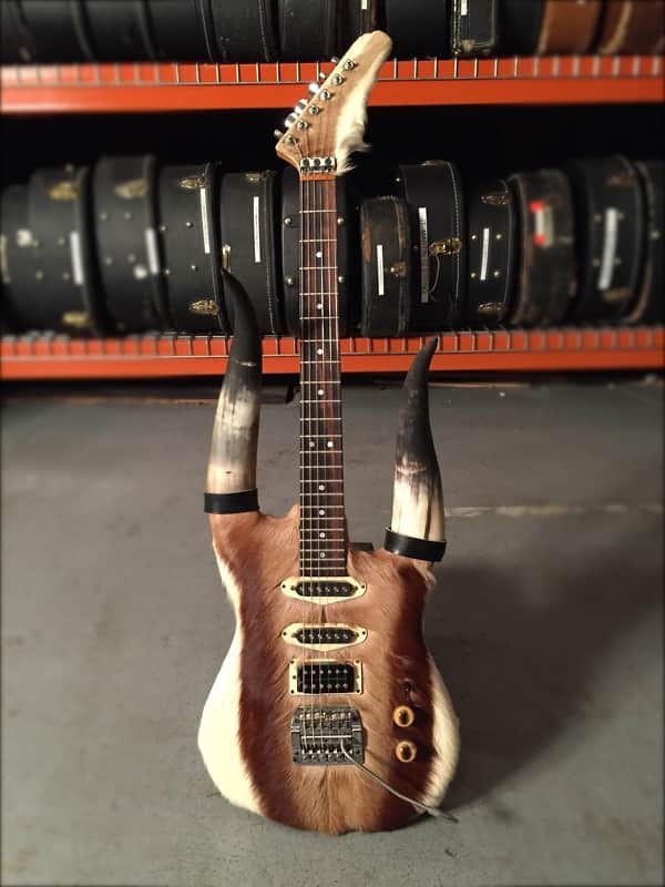 Custom Built Steerhorn Deerskin Warmoth Guitar disowned by Jeff Tweedy image 1