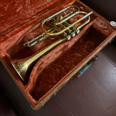 Buescher Custom Built Aristocrat (1955)(Model 264) Bb cornet SN 348477 (rare) image 1