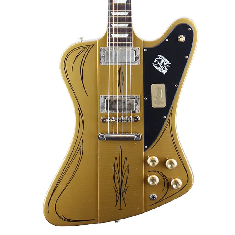 Gibson Firebird M2M Aged Gold Pinstriping image 1