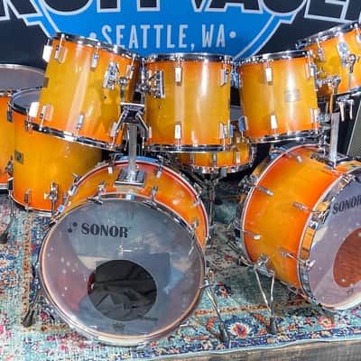 Sonor - Steve Smith's Journey, 1981 Horst Link Signature Series, 9-Piece Set with Custom Paul Jamieson Snare,  Authenticated! image 1