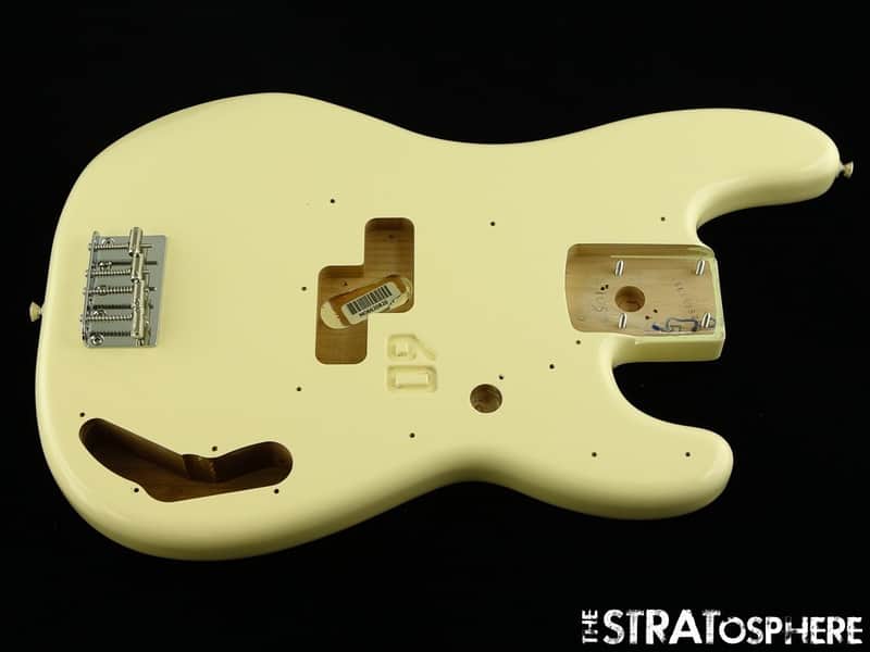 Fender Vintera II 60s Precision BASS BODY + HARDWARE P Bass Alder Olympic White image 1
