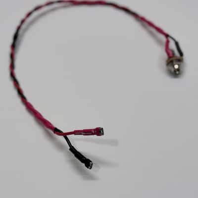 Wiring Harness for Single Cab, Vintage Style Speaker Cable, Switchcraft 1/4” Input Jack, .205” Spade Terminal (bare ends available) 18AWG Black/Red, ~2 ft, 24/30/36 inches (2/2.5/3 ft) or any other custom length image 8