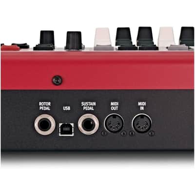 Nord Electro 6D 61-Key Stage Piano, Semi-Weighted Waterfall Keyboard, Red image 4
