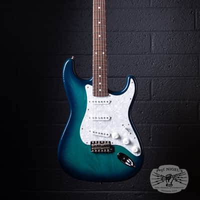 Tokai AST-108 S-Style MIJ Blue Burst Trans Ash Rosewood Alnico 2 Made in Japan image 2
