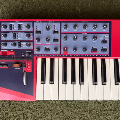 Nord Lead 49-Key 4-Voice Polyphonic Synthesizer 1995 - 1997 - Red image 1