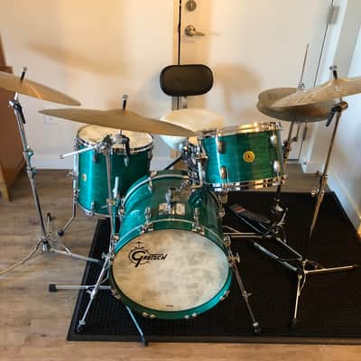 Gretsch USA Custom 2020 4-piece drum kit - Caribbean Blue Gloss image 8
