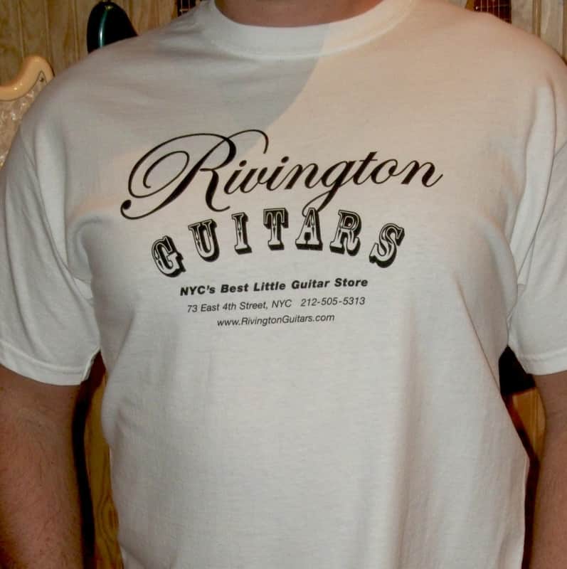 Rivington Guitars T-Shirt White (Logo Shirt) image 1