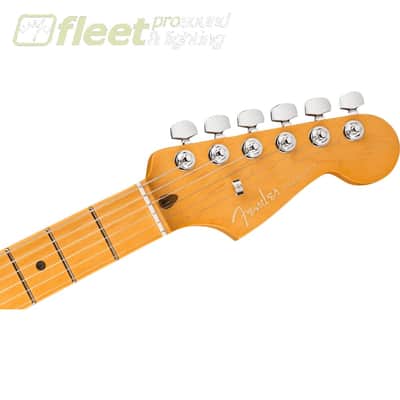 Fender American Ultra Stratocaster HSS with Maple Fretboard - Texas Tea image 3