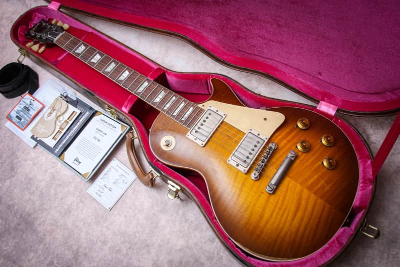 GIBSON USA Custom Shop 59 Reissue Les Paul Murphy Lab Heavy Aged " Green Lemon Burst + Rosewood" (2023) image 1