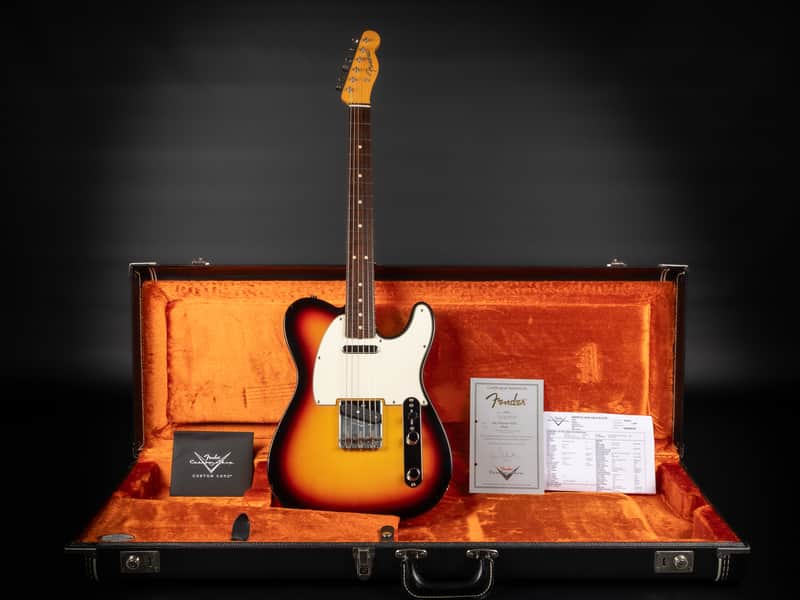 2011 Fender Custom Shop '63 Reissue Telecaster NOS - 3-Tone Sunburst | USA Vintage Birdseye Maple Neck 3.39kg | CoA OHSC