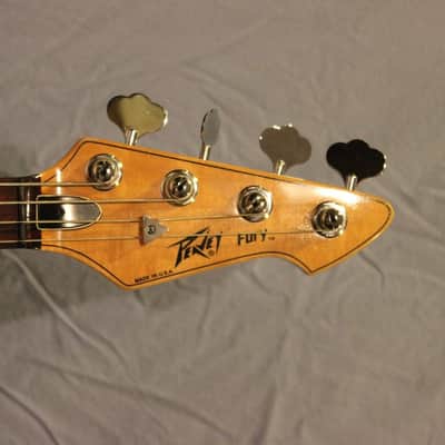 Vintage Peavey Fury Bass Guitar - Natural Ash Body/Rosewood Fretboard with Case image 4