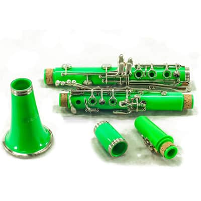 SKY Music High Quality Bb Green Clarinet Package German Style Nickle Silver Keys image 4