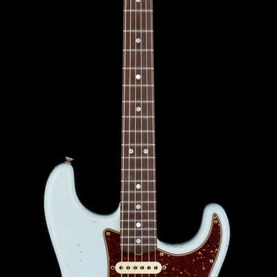 Mint Fender Custom Shop Dennis Galuszka Masterbuilt Empire 67 Stratocaster Journeyman Relic Brazilian RW FB - Sonic Blue #25588 image 5