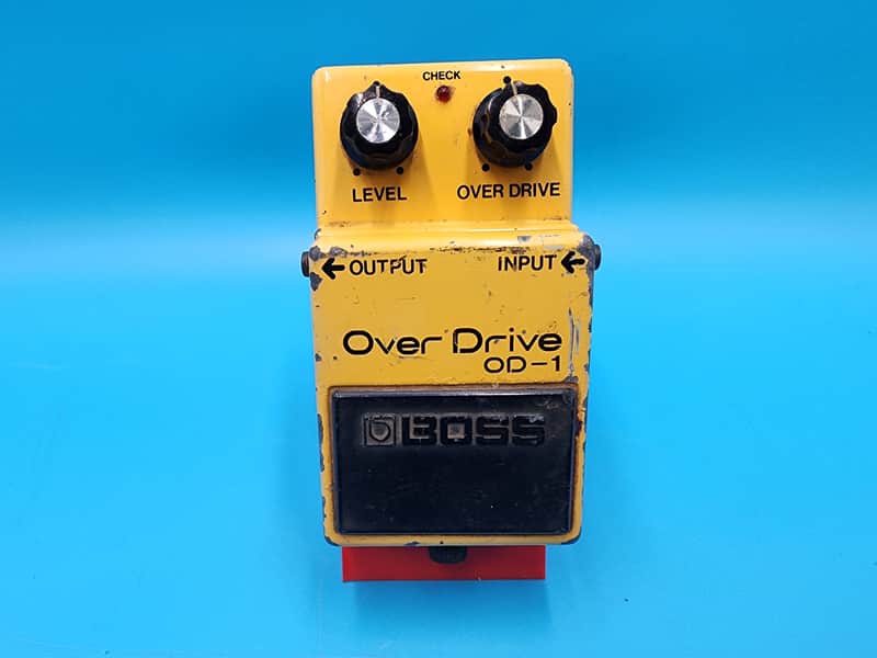 Rare 1980 Boss OD-1 Guitar Effect Pedal Overdrive Japan 9200 Long Dash JRC4558D image 1