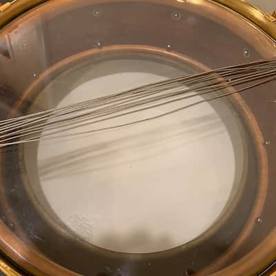 1928 Slingerland Fancher Model 5.5x14 Snare Drum in Sea Green Pearl image 11