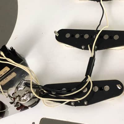 Vintage Fender Japan 1982 JV Era Relic Strat Guitar Pickups Loaded Pickguard MIJ image 9