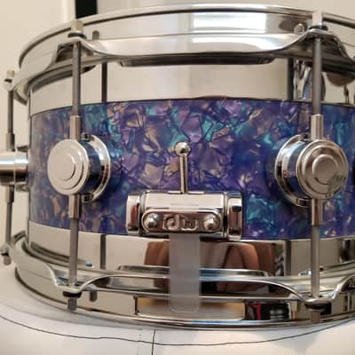 *New* DW Edge Snare 6x13 Stained Glass Finishply Rare image 3
