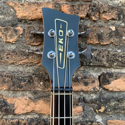 Eko Barracuda Bass Vintage 60s Made in Italy Red Sunburst image 6
