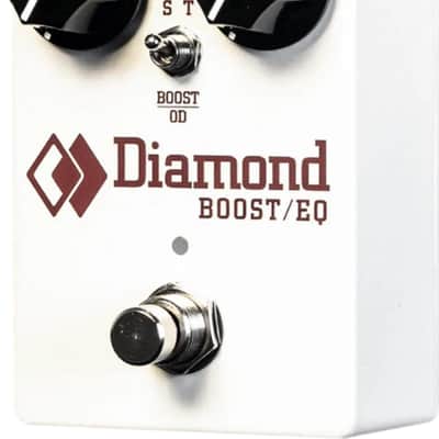 Diamond Boost/EQ Effects Pedal, White image 2