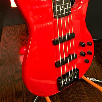 Red Carvin USA 5-String Factory Bass BK5 image 2