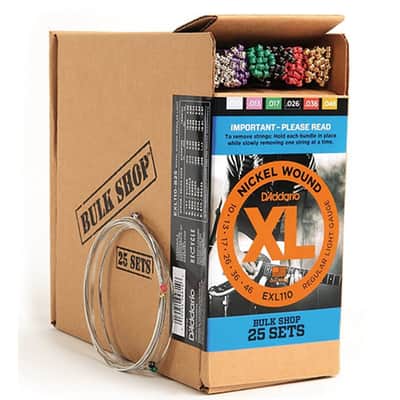 D'Addario EXL110-B25 Nickel Wound Electric Guitar Strings Regular Light 10-46 25 Sets